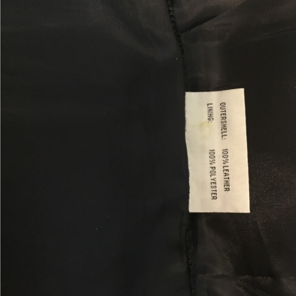 Leather pants. 100 percent.